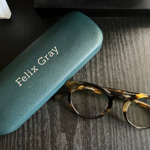 Felix Gray Turing Blue-light Glasses in Whiskey Tortoise - Picture 1 of 3